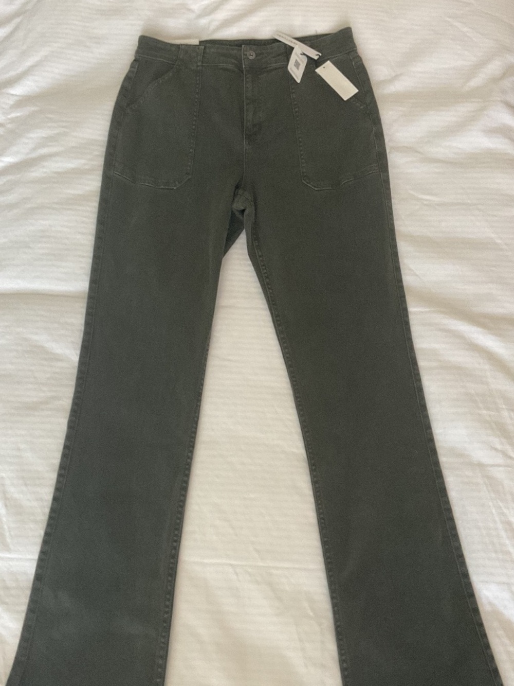 NWT Sanctuary green standard rise jeans 32 (12 to 14) - Picture 3 of 7